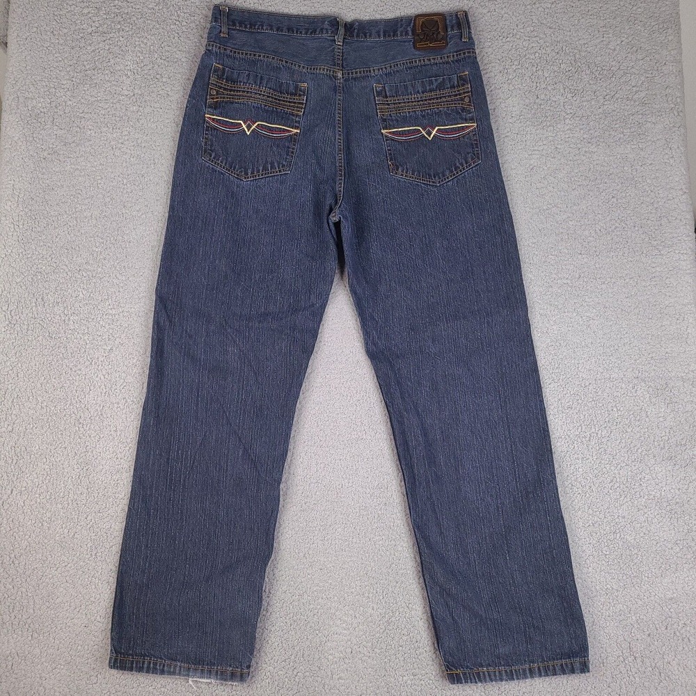 Vintage XMC Jeans Mens 39 x 32 Blue Denim Baggy Leg‎ Hip Hop